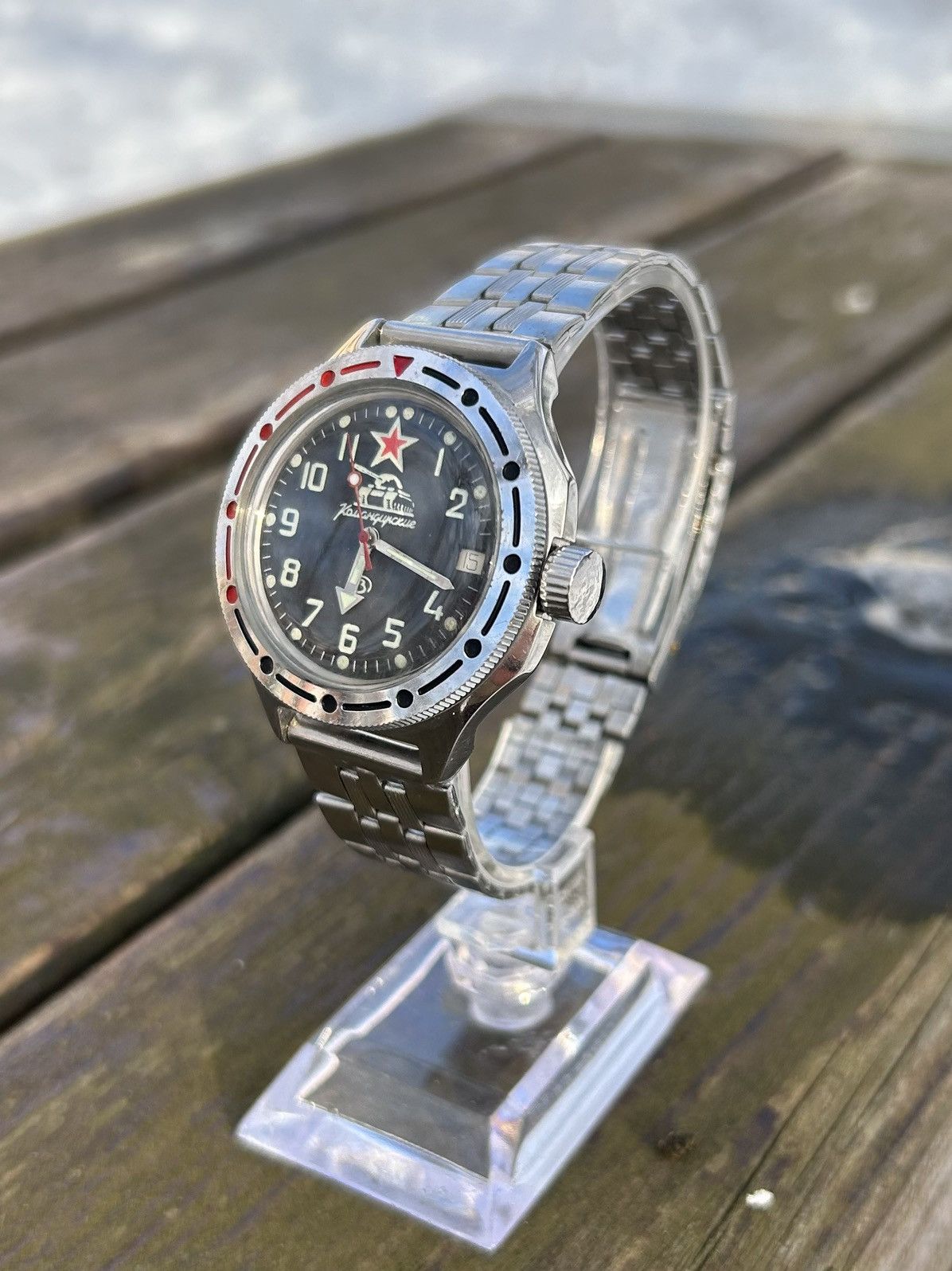 Vintage Vintage Watch Soviet USSR Mechanical Wostok Tank 1980’s Size ONE SIZE - 4 Thumbnail