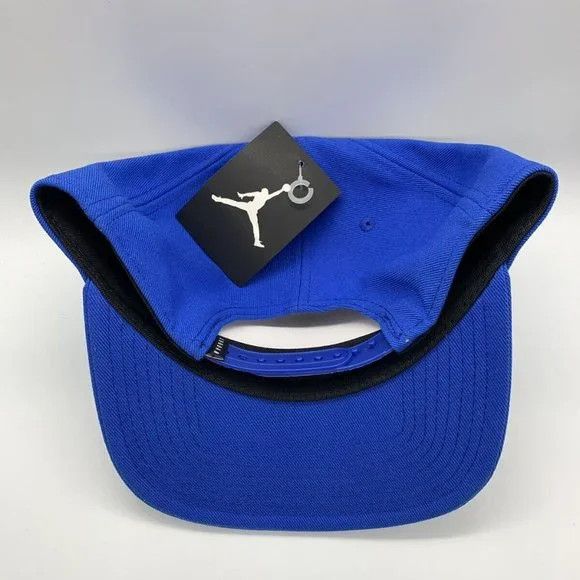 Jordan Brand Jordan Trophy Room Script Royal Blue Jumpman Hat Snapback Size ONE SIZE - 4 Thumbnail