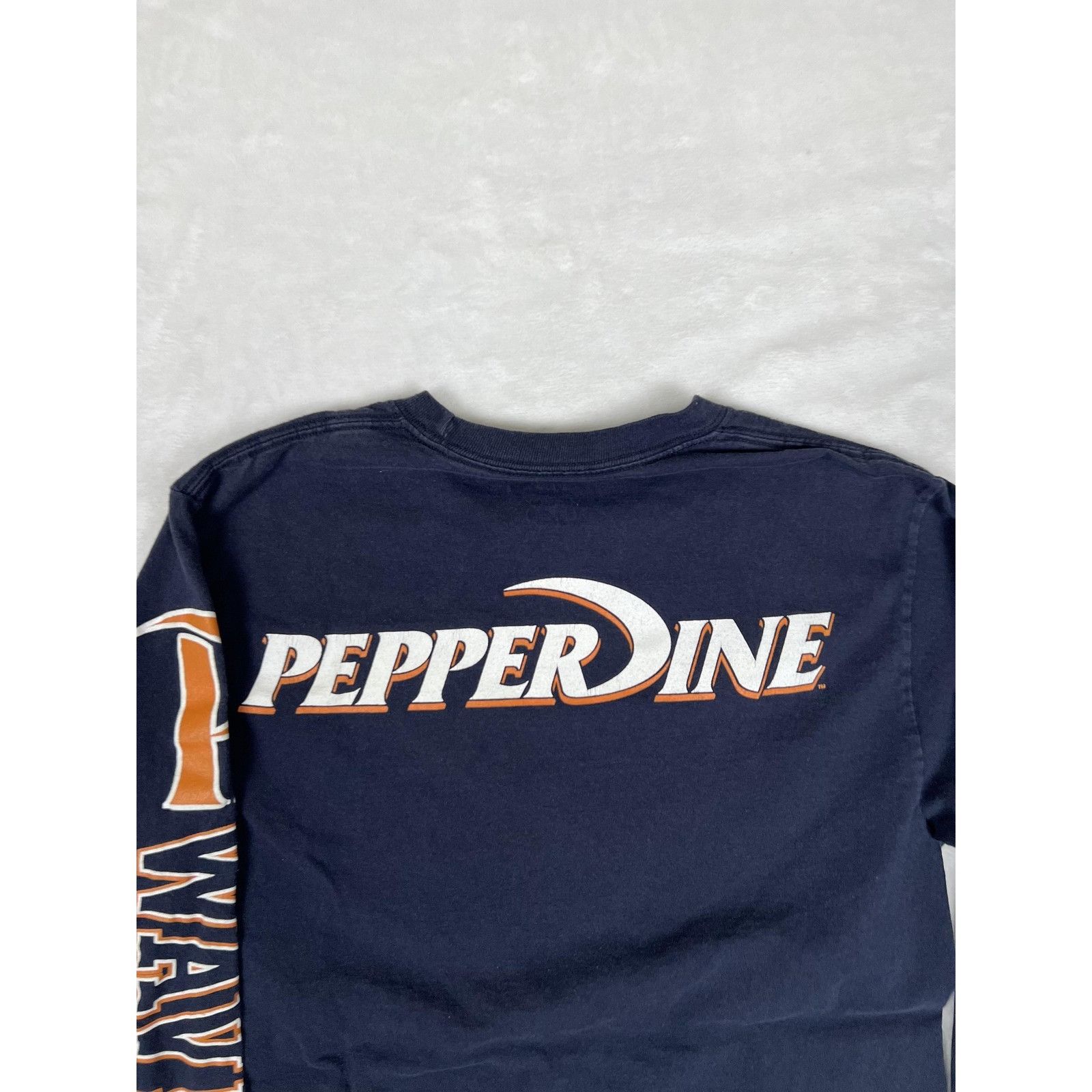 Champion Vintage Pepperdine Waves Long Sleeve Shirt Size Small Navy B Size US S / EU 44-46 / 1 - 8 Thumbnail