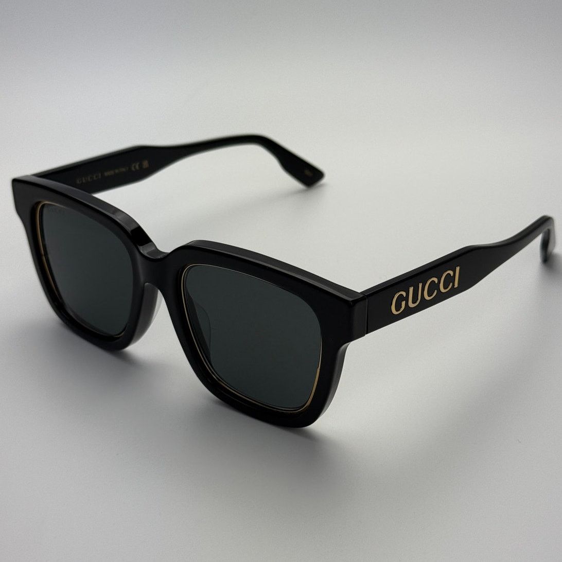 Gucci NEW Gucci Sunglasses GG1136SA 001 BlackGrey Unisex Authentic Size ONE SIZE - 4 Thumbnail