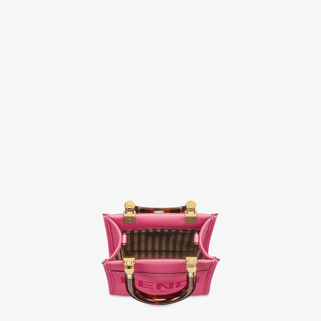 Fendi o1w1db10425 Size: OS / Mini Sunshine Shopper Bag in Pink Size ONE SIZE - 4 Thumbnail