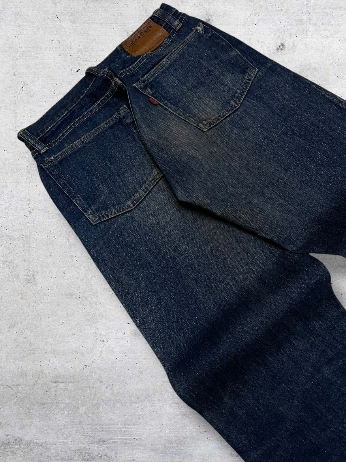 Sugar Cane VINTAGE SUGAR CANE JAPAN DESIGNER 90S OG SELVEDGE DENIM Size US 27 - 15 Thumbnail