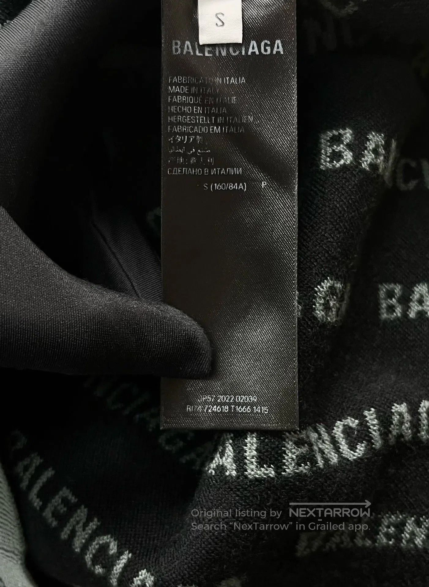 Balenciaga Balenciaga SS23 Gray All-Over Print Knit Sweater. Size US M / EU 48-50 / 2 - 4 Thumbnail