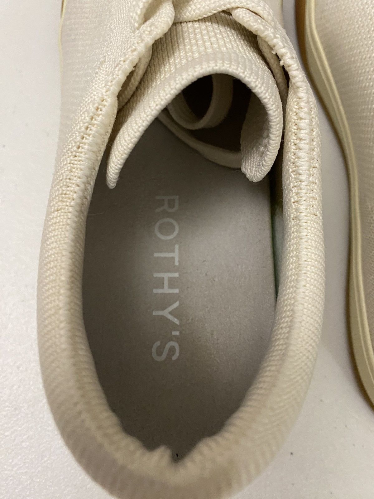Rothy's Rothy's The Lace Up Sneakers Women's 9 US Blond Knit 9 US Size US 9 / IT 39 - 2 Thumbnail