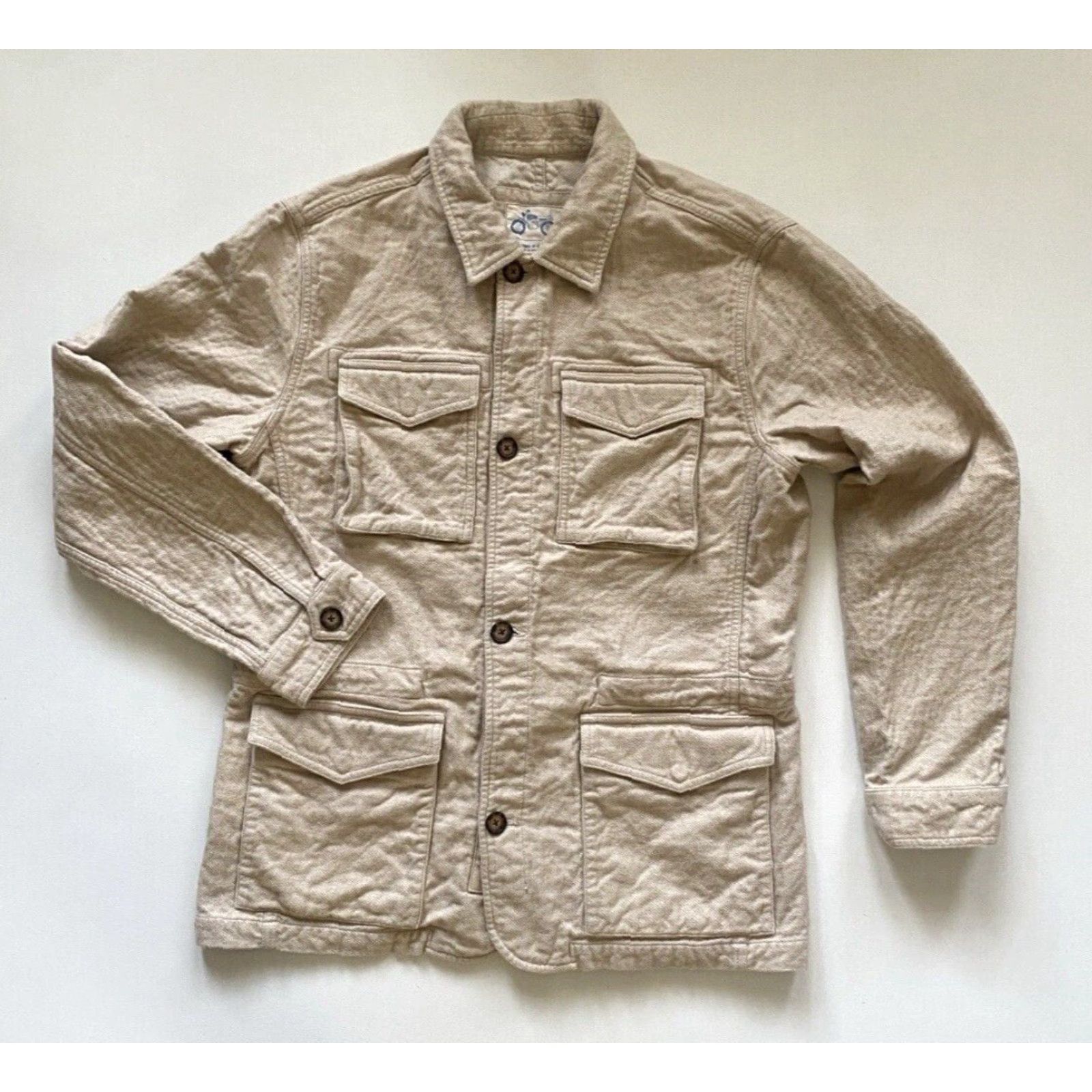 Vintage Mugsy Hemmingway Jacket Washed Tan L Mens Jacket Size US L / EU 52-54 / 3 - 4 Thumbnail