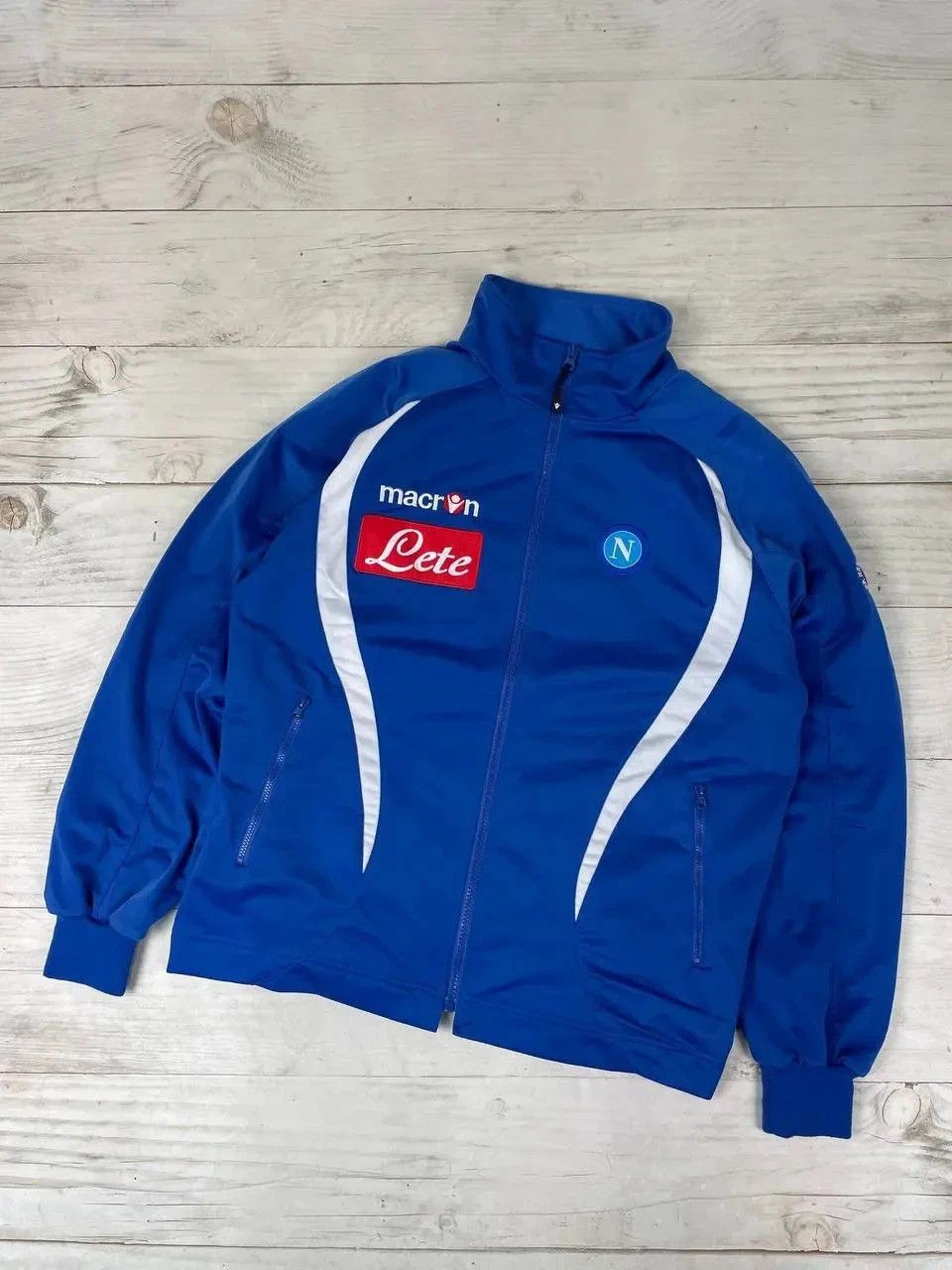 Macron Macron SSC Napoli 2009 2010 Track Jacket Football Soccer Size US S / EU 44-46 / 1 - 1 Thumbnail