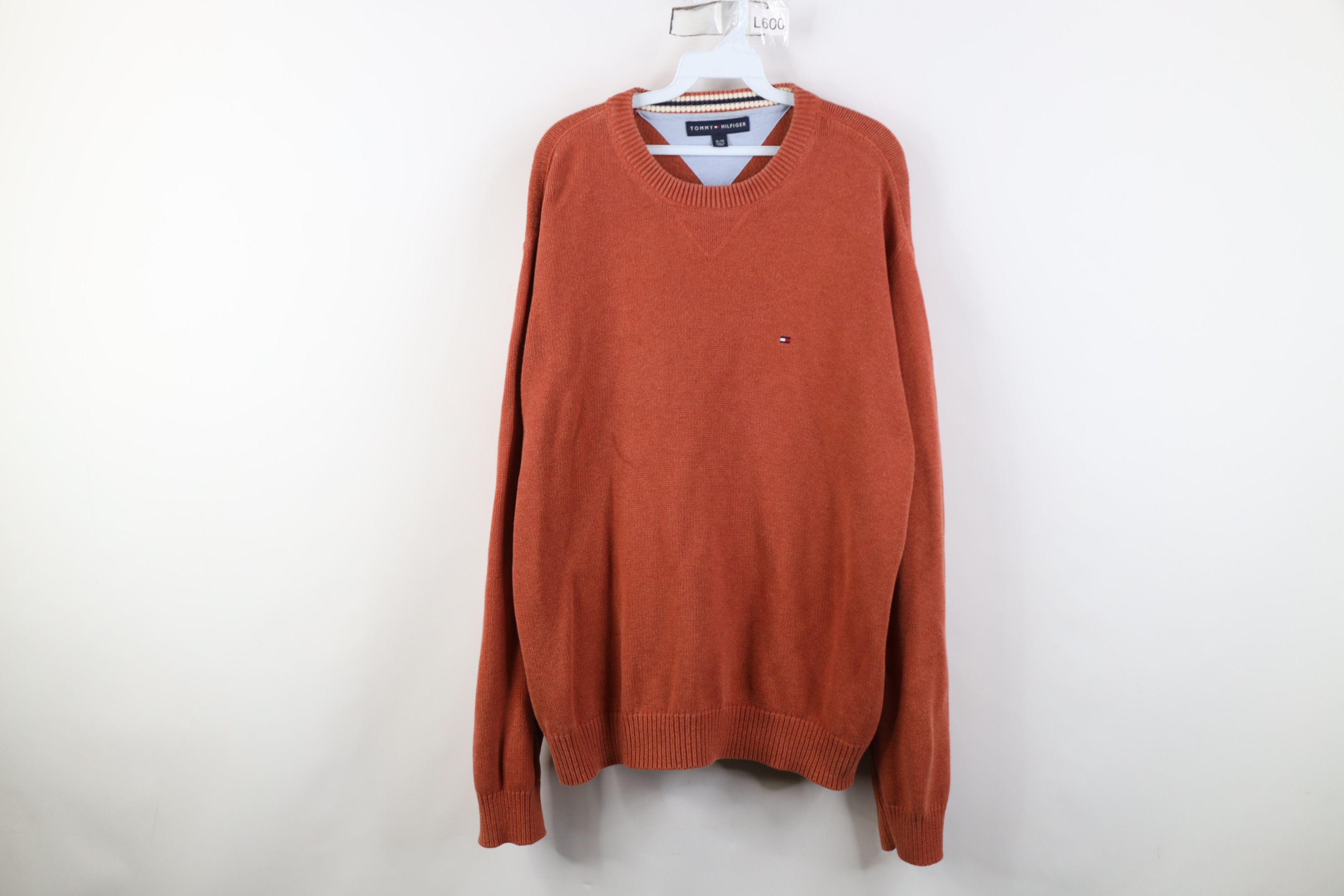 Tommy Hilfiger Vintage 90s Y2K Tommy Hilfiger Cotton Knit Crewneck Sweater Size US XL / EU 56 / 4 - 1 Thumbnail