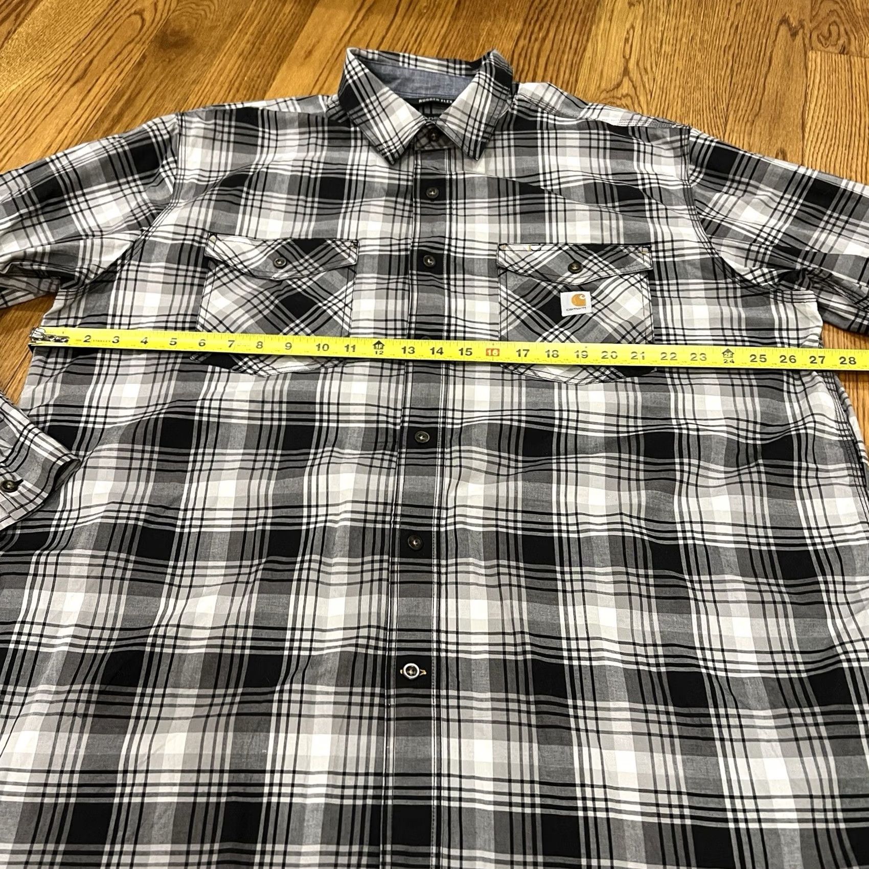 Carhartt Carhartt Men's 2XL Plaid Button-Up Shirt Rugged Flex Relaxed Fit Long Sleeve Multicolor Pattern Casual Workwear Outdoors Mens Size US XXL / EU 58 / 5 - 7 Thumbnail