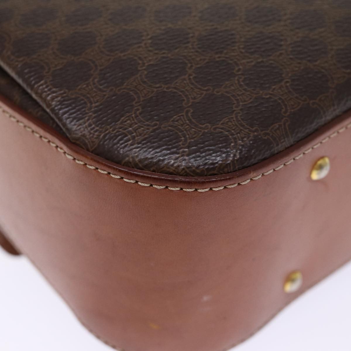 Celine CELINE Macadam Canvas Hand Bag Pvc Brown Size ONE SIZE - 12 Thumbnail