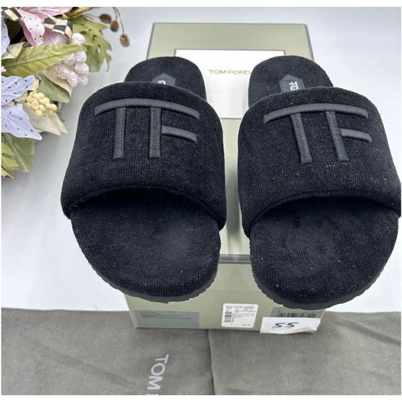 Tom Ford Men’s Tom Ford toweling velvet slipper size 8 made in Italy Size US 8 / EU 41 - 1 Thumbnail