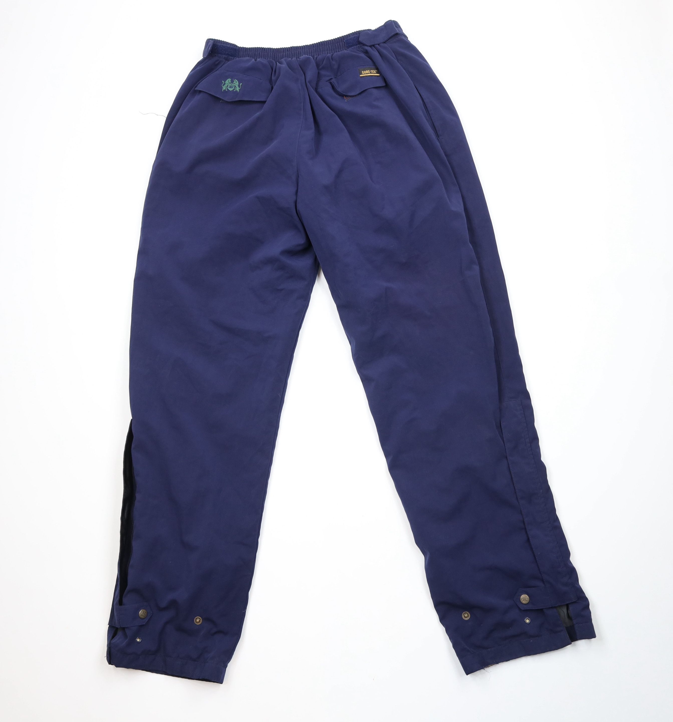 Goretex × Vintage Vintage 90s Tourney Goretex Waterproof Golf Rain Pants Blue Size US 36 / EU 52 - 11 Thumbnail