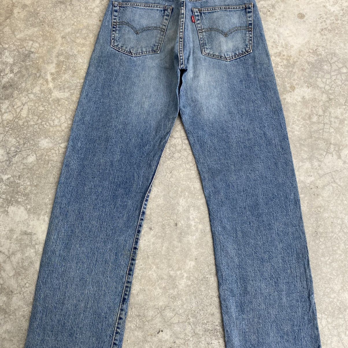 Levi's Vintage Levis 551ZXX Big E Faded Blue Selvedge LVC Jeans Size US 30 / EU 46 - 14 Thumbnail