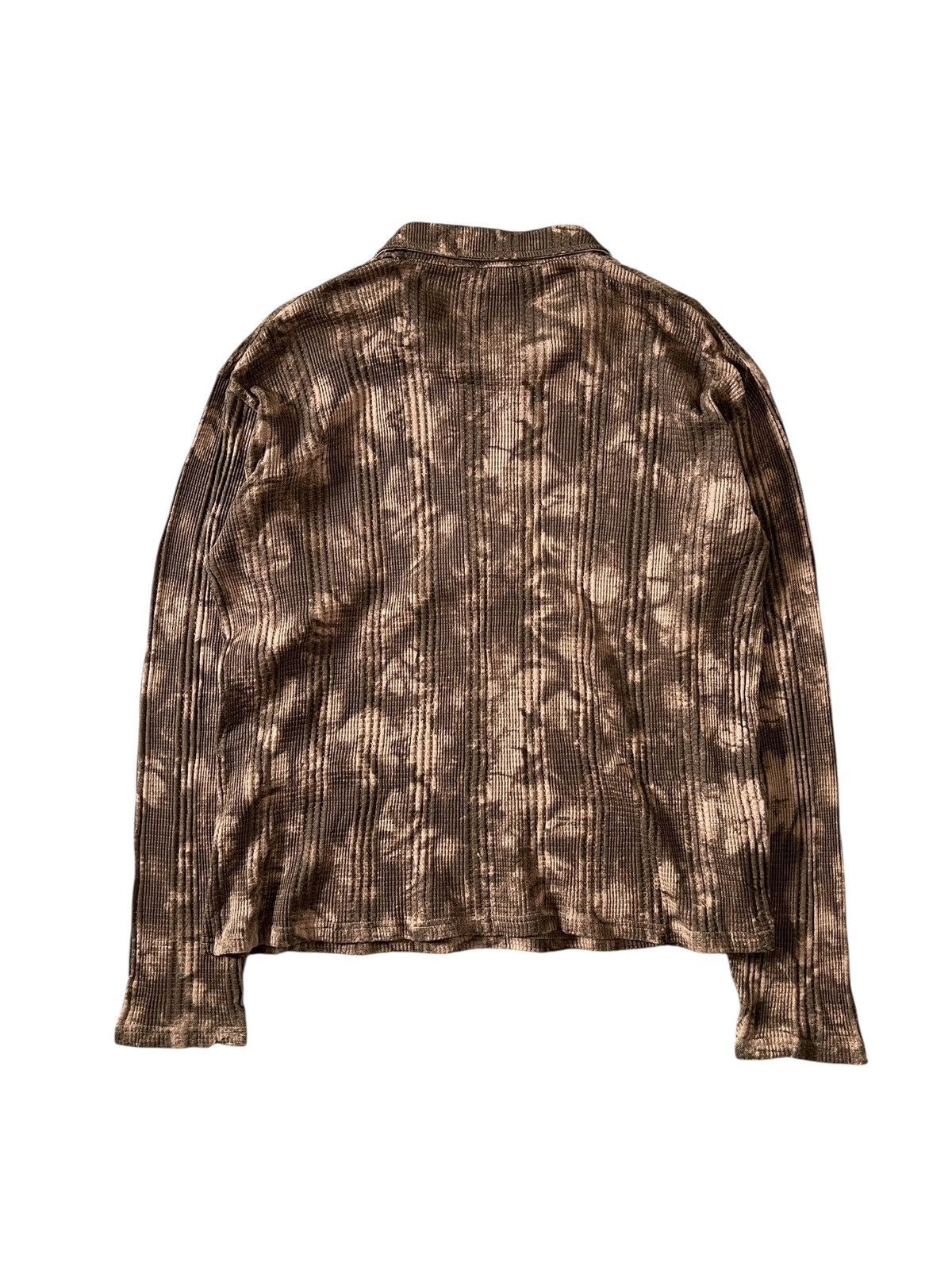 Japanese Brand Beaumere Aristocratic Bleached Metal Lace Longsleeve Shirt Size US M / EU 48-50 / 2 - 2 Thumbnail