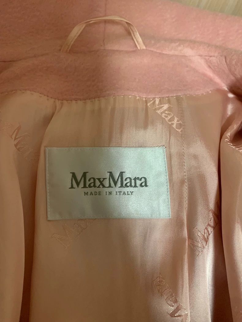 MaxMara Rialto Pink Hooded Coat-2508