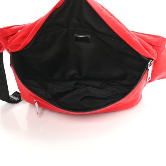 Prada Authentic PRADA Tessuto Nylon Belt Bag Red Size ONE SIZE - 5 Thumbnail