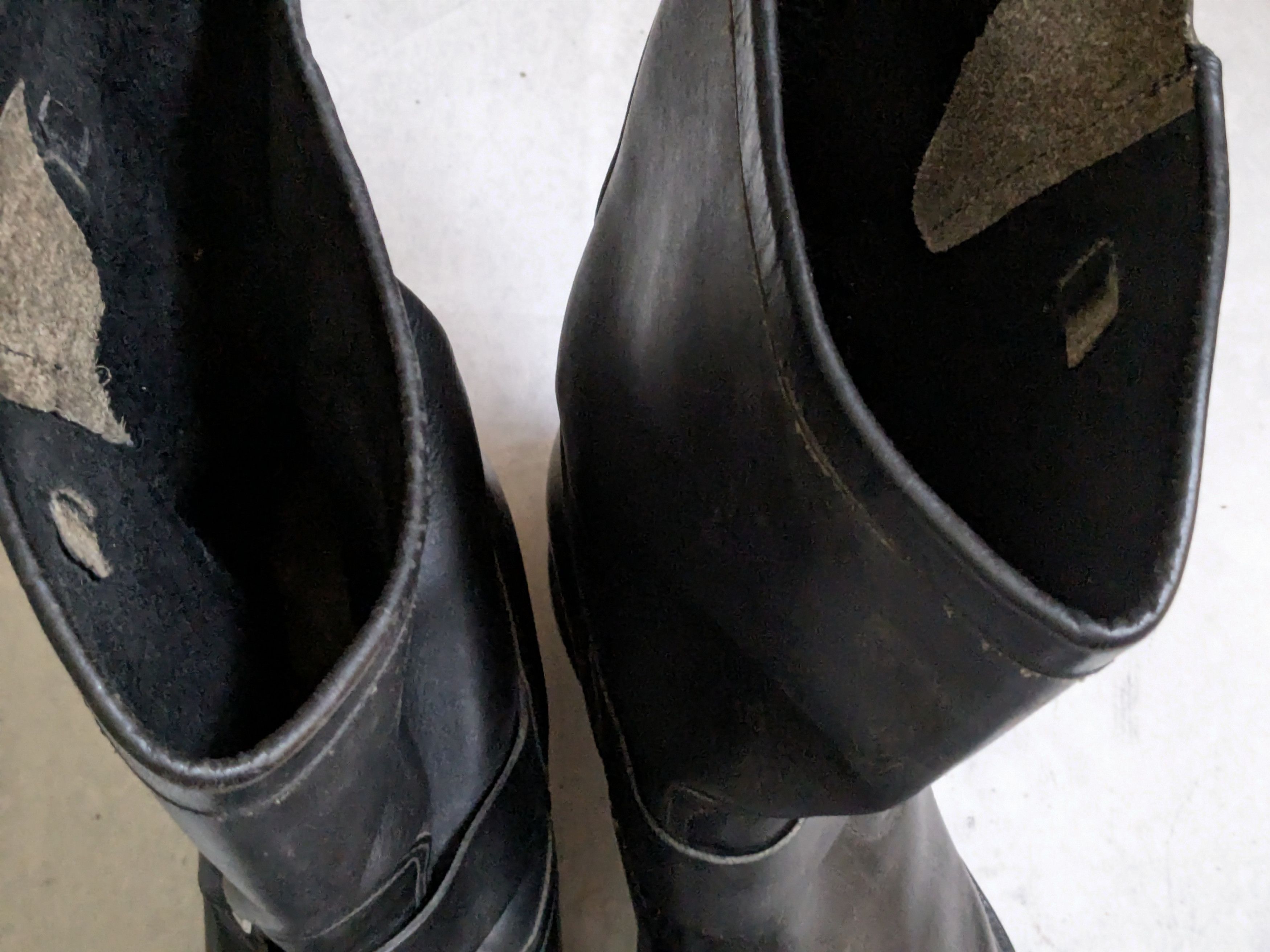 Genuine Leather Vintage Engineer Boots Black 13 E Wide Leather Buckle USA Size US 13 / EU 46 - 2 Thumbnail