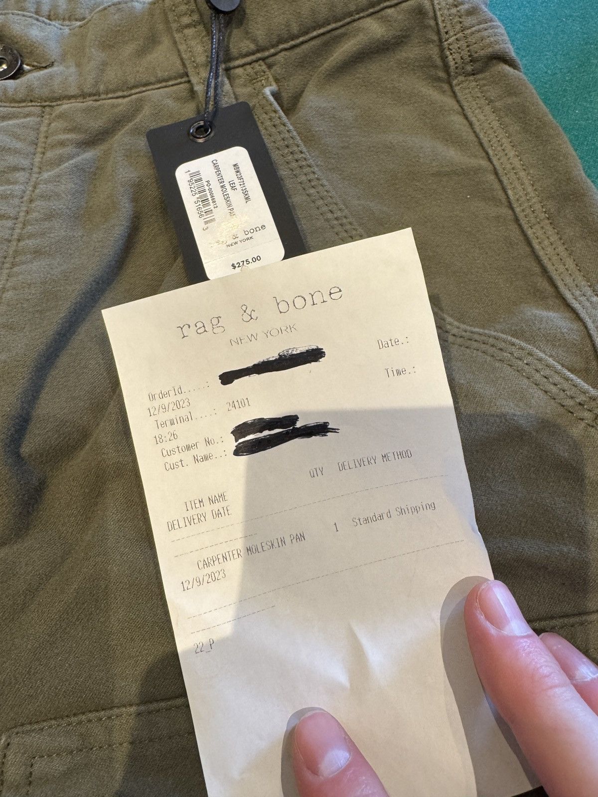 Rag & Bone Rag & Bone moleskin carpenter pant Size US 30 / EU 46 - 3 Thumbnail