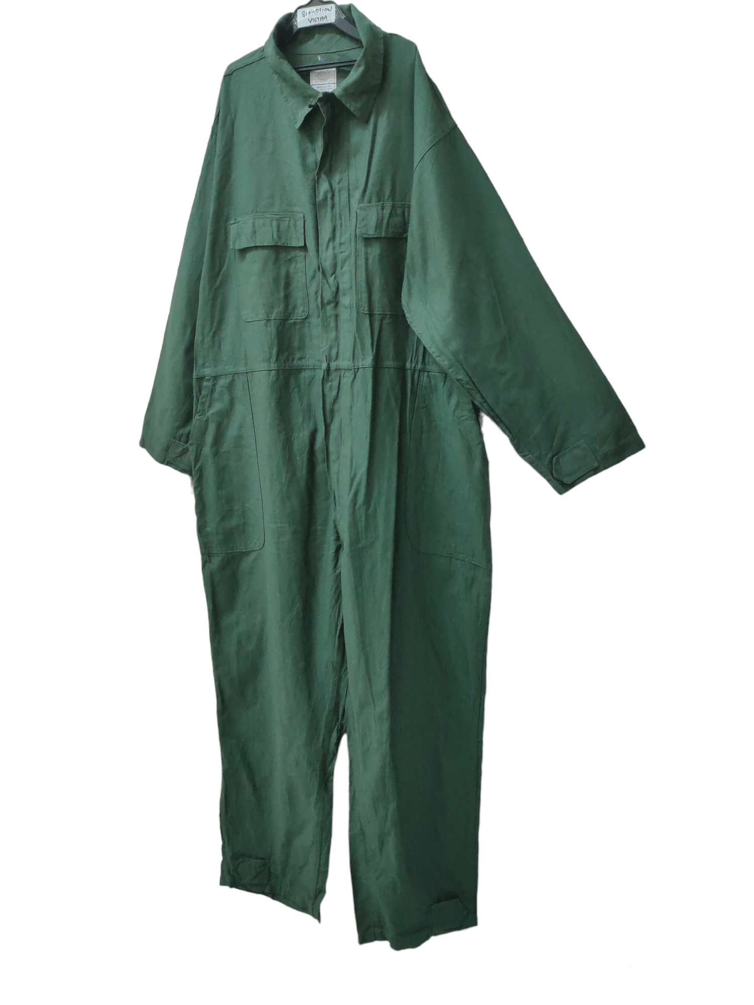image of Us Military Equa Industries Coveralls Utility Oversized 50" in Green, Men's (Size 44)