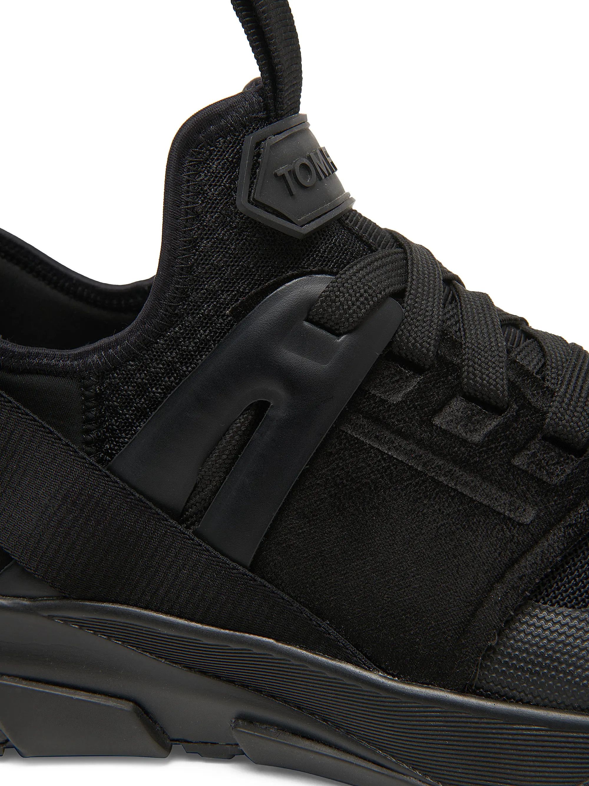 Tom Ford os11x0226 Size: 7 TF / Mesh Low-Top Sneakers in Black Size US 7 / EU 40 - 6 Thumbnail
