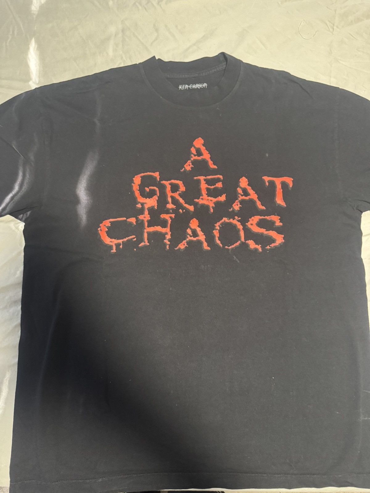 Ken Carson × Playboi Carti Ken carson blood a great chaos shirt Size US L / EU 52-54 / 3 - 1 Thumbnail