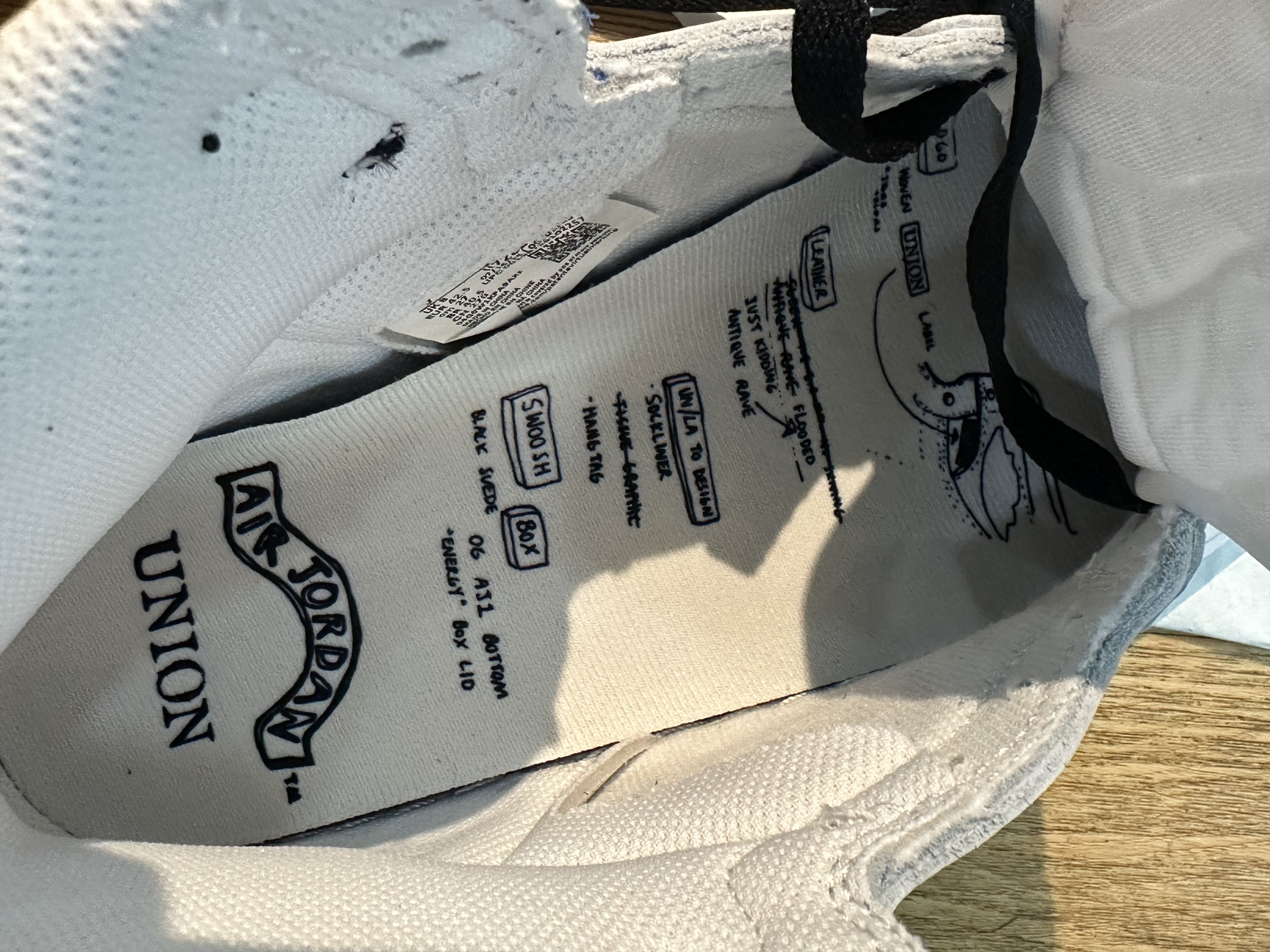 Fragment Design × Nike Jordan 1 Retro High OG SP Fragment x Union LA White Black Size US 9 / EU 42 - 13 Thumbnail