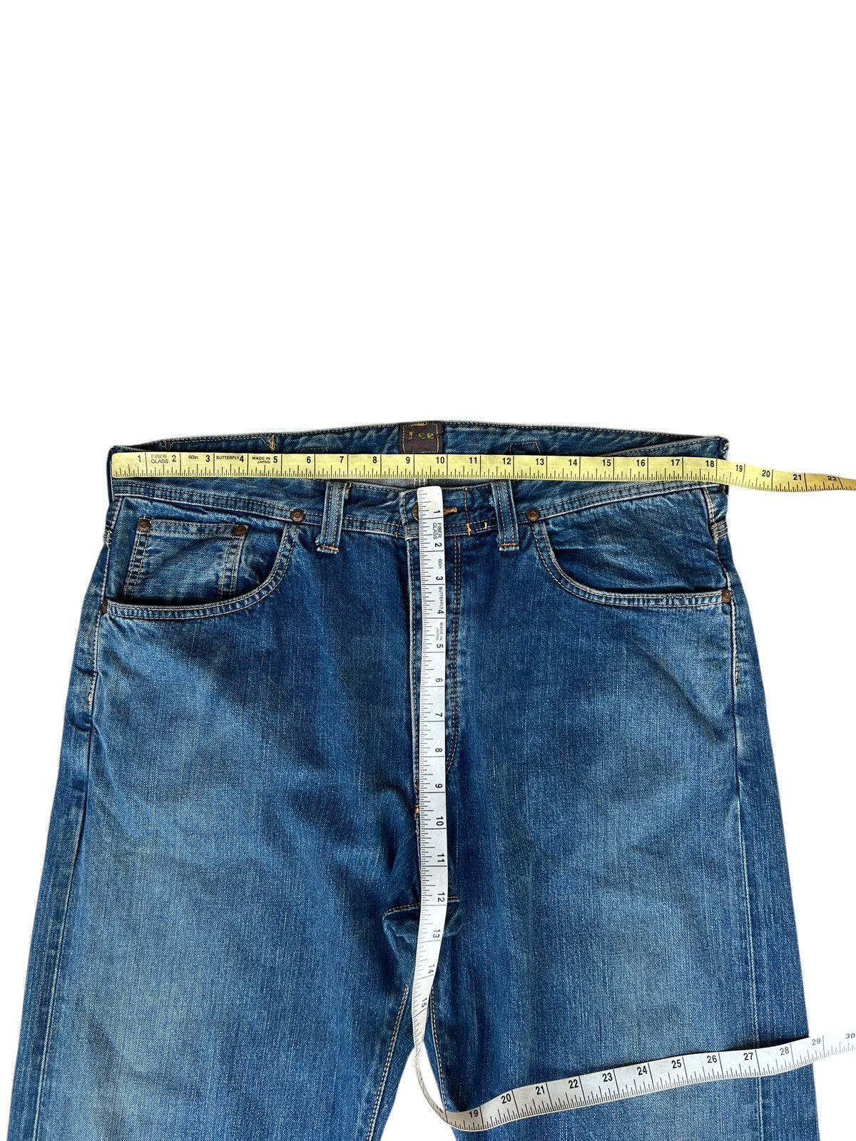 Lee × Vintage 90s Lee Cowboy Union Made Mud Denim Selvedge Jeans Size US 36 / EU 52 - 4 Thumbnail