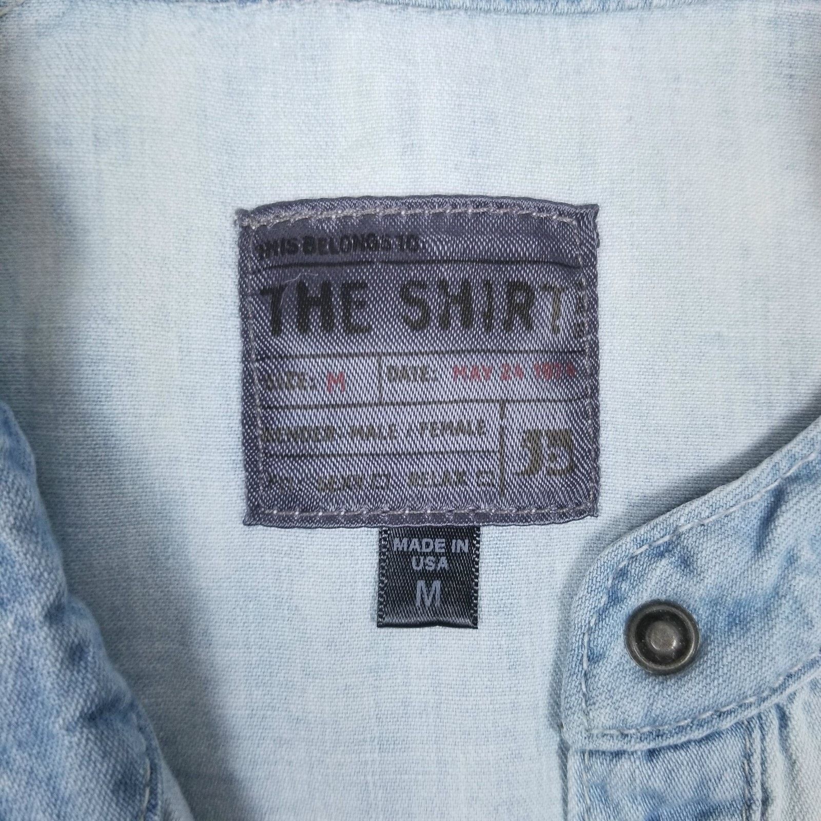 Other Joe's Jeans The Shirt Mandarin Collar Chambray Shirt Medium Size M / US 6-8 / IT 42-44 - 7 Thumbnail