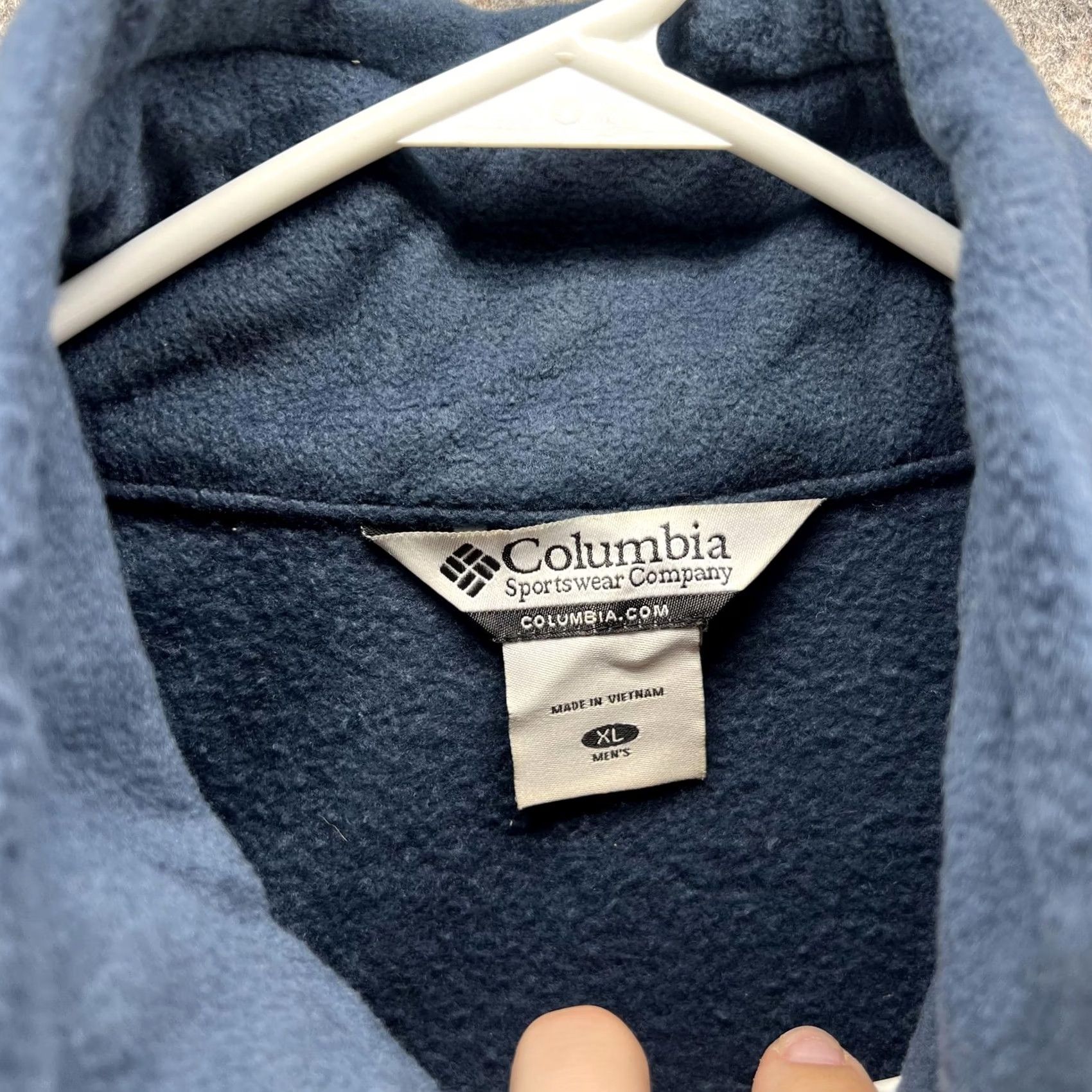 Layer 8 Columbia Jacket Mens XL Blue Fleece Full Zip Outdoor Hiking Warm Casual Layer Size US XL / EU 56 / 4 - 3 Thumbnail