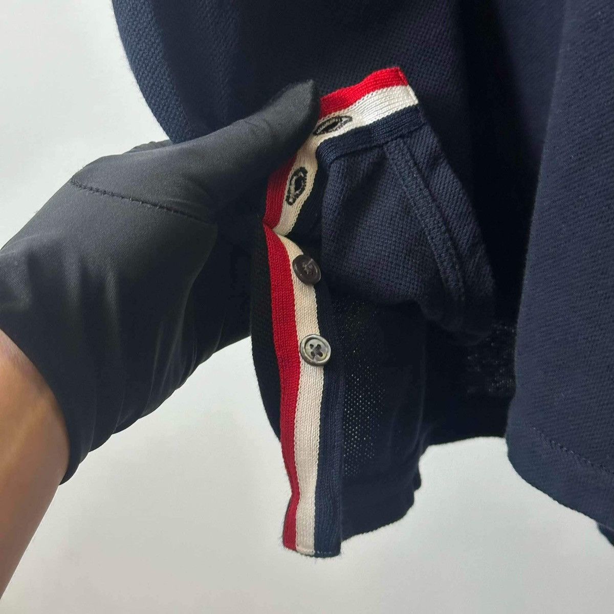 Thom Browne THOM BROWNE BACK STRIPED NAVY T SHIRT Size US L / EU 52-54 / 3 - 12 Thumbnail