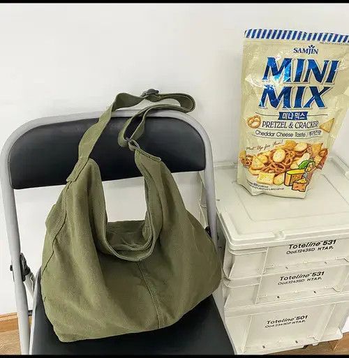 Vintage Unisex Canvas Tote Cross Bag Size ONE SIZE - 4 Thumbnail