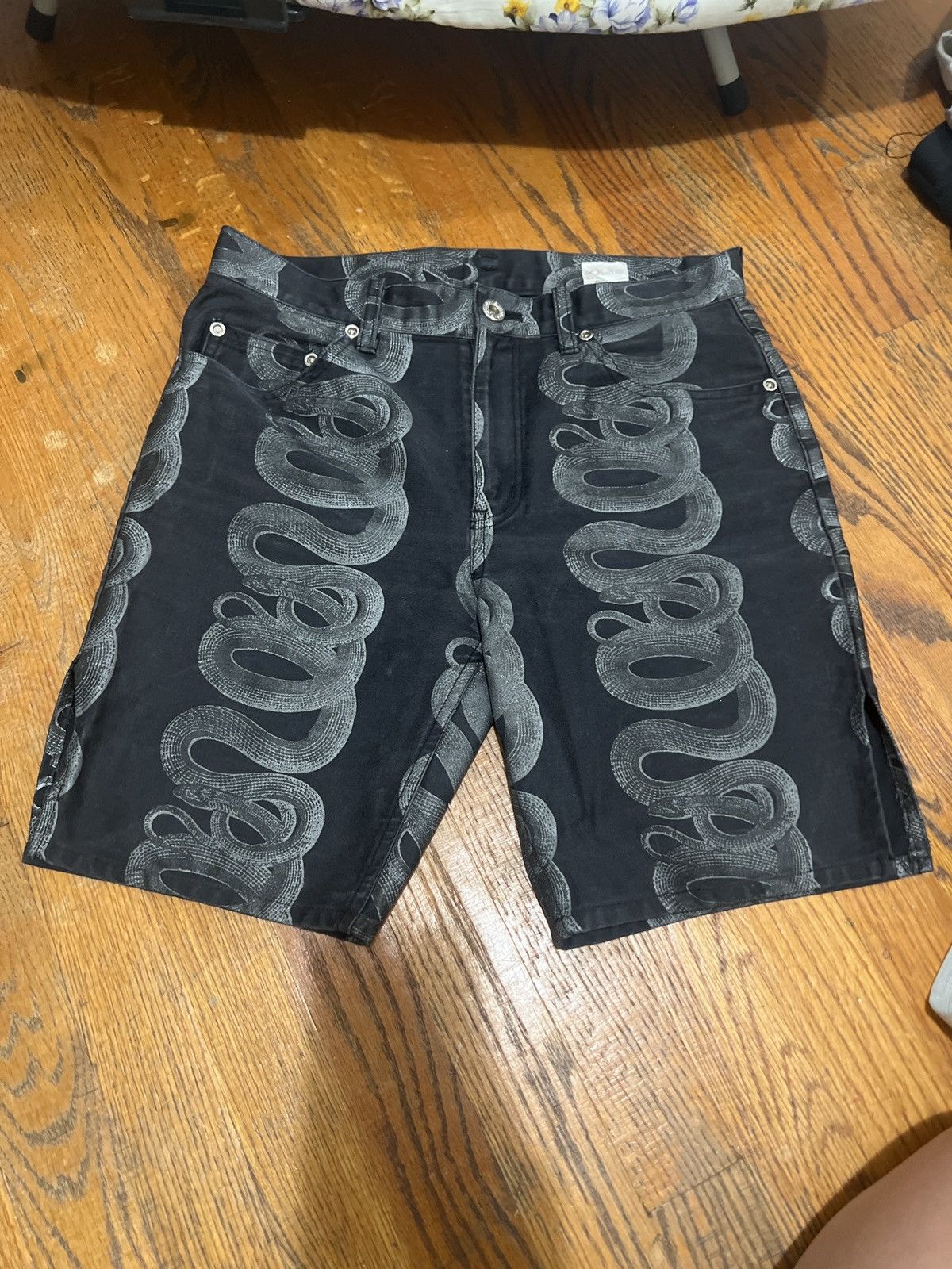 Hysteric Glamour Snake Print Shorts