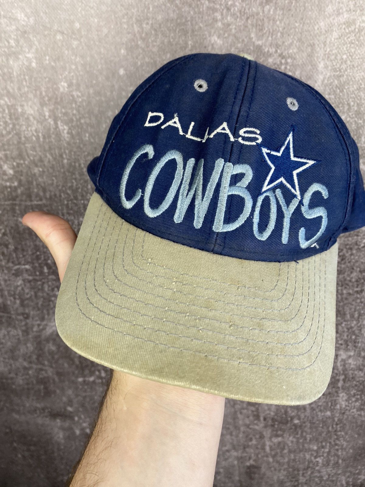 Vintage Dallas Cowboys Vintage Blue Snap Back Hat Size ONE SIZE - 3 Thumbnail