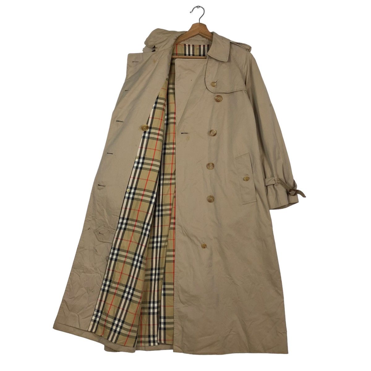 Burberry 🔥VINTAGE BURBERRYS MADE IN ENGLAND LONG JACKET TRENCH Size US S / EU 44-46 / 1 - 1 Thumbnail