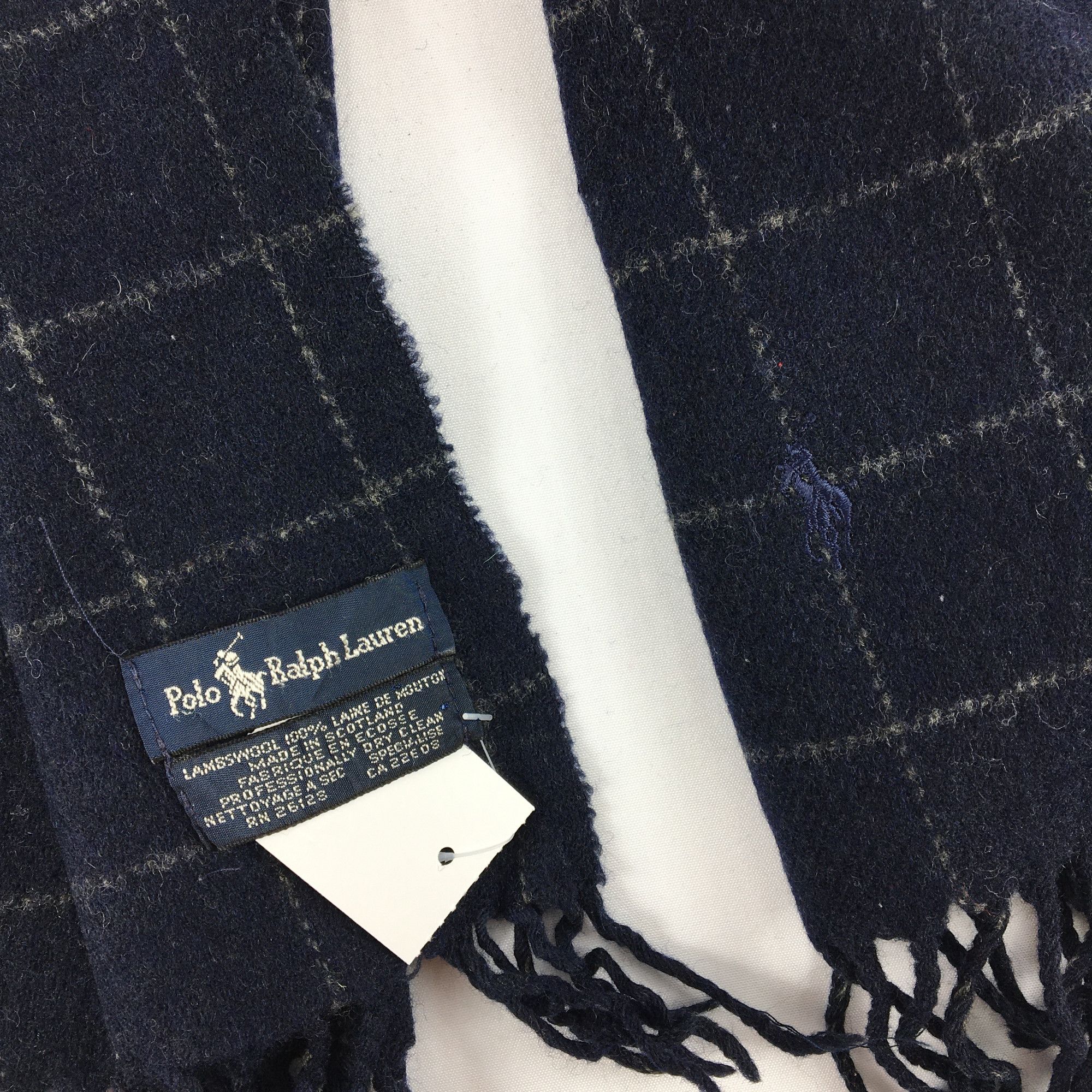 Polo Ralph Lauren Vintage Polo Ralph Lauren Scarf Muffler Wool Scarves Size ONE SIZE - 4 Thumbnail
