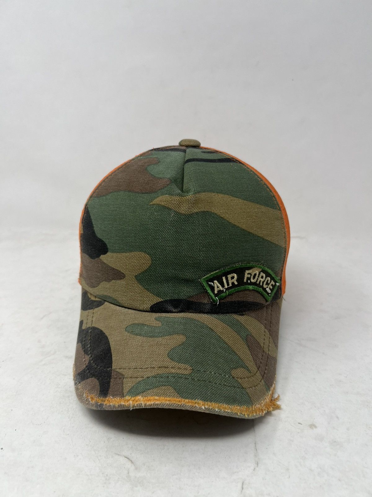 Japanese Brand Air Force Distressed Camouflage Trucker Hat Size ONE SIZE - 5 Thumbnail