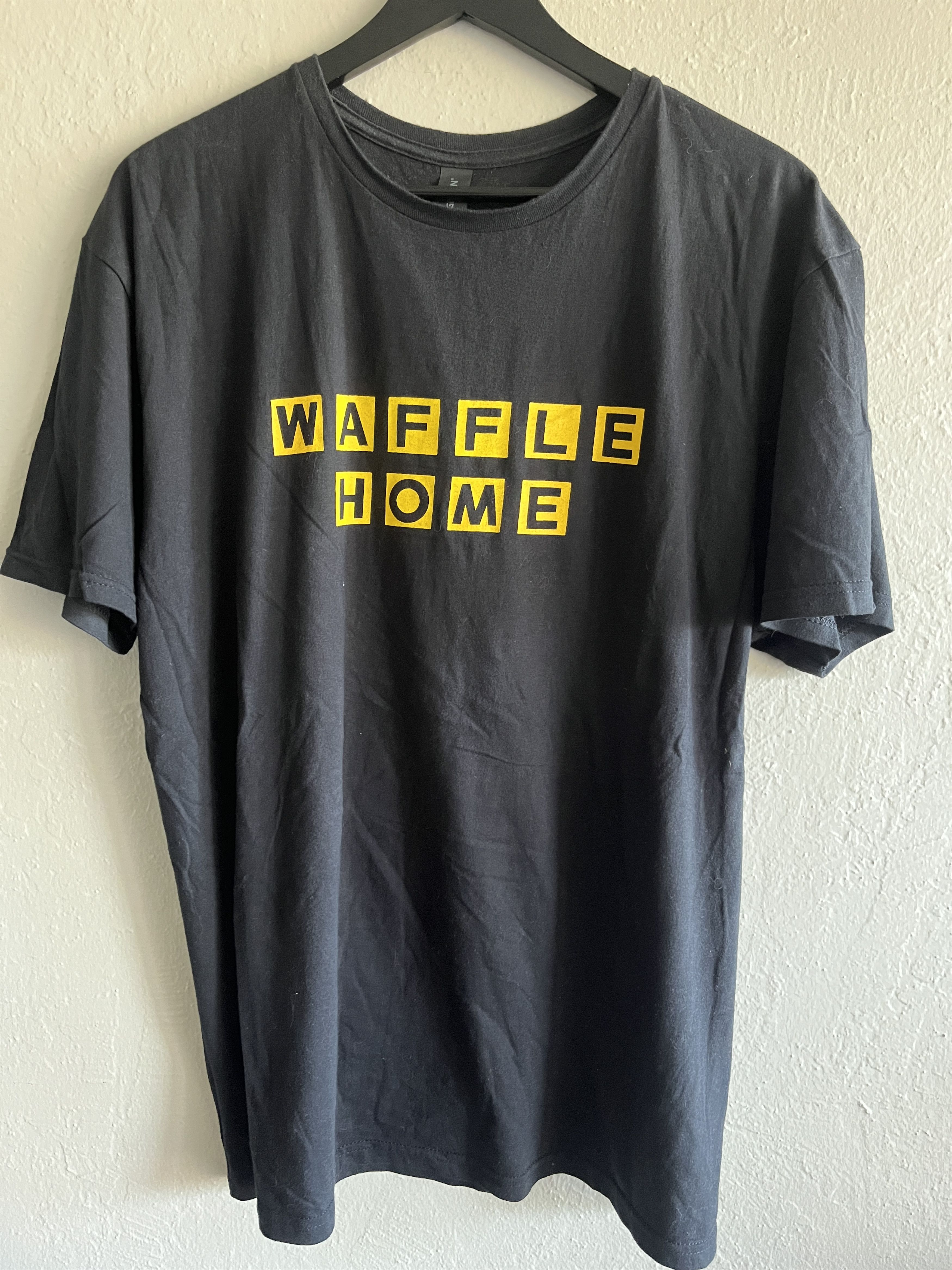 Other waffle house black t-shirt roscoes waffles funny tee home Size US XL / EU 56 / 4 - 1 Thumbnail