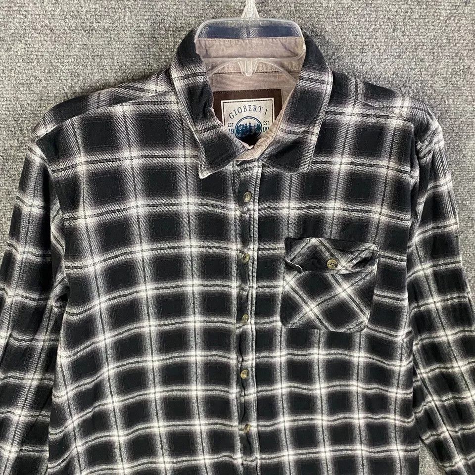Other Gioberti Flannel Men's Large Adults Button Up 100% Cotton L Size US L / EU 52-54 / 3 - 2 Thumbnail