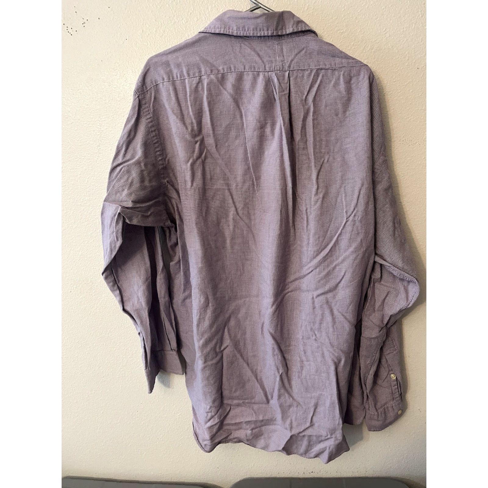 Ralph Lauren Ralph Lauren Blake Mens Button-Up Shirt XL Purple Plaid Long Sleeve 100% Cotton Gingham Casual 90s Classic Size US XL / EU 56 / 4 - 3 Thumbnail