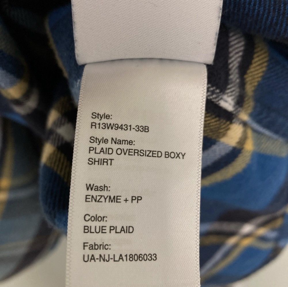 R13 Oversized Boxy Shirt Small Size US S / EU 44-46 / 1 - 8 Thumbnail