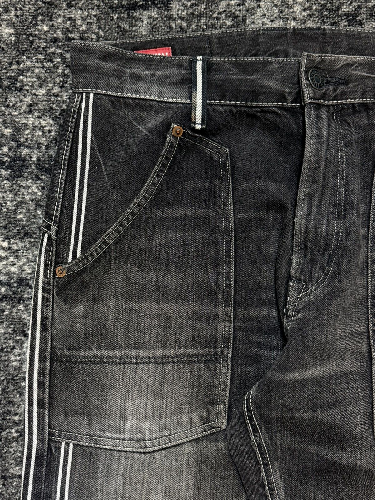 Edwin vintage Edwin Japan selvedge buckle belt denim jeans 1990s Size US 30 / EU 46 - 11 Thumbnail