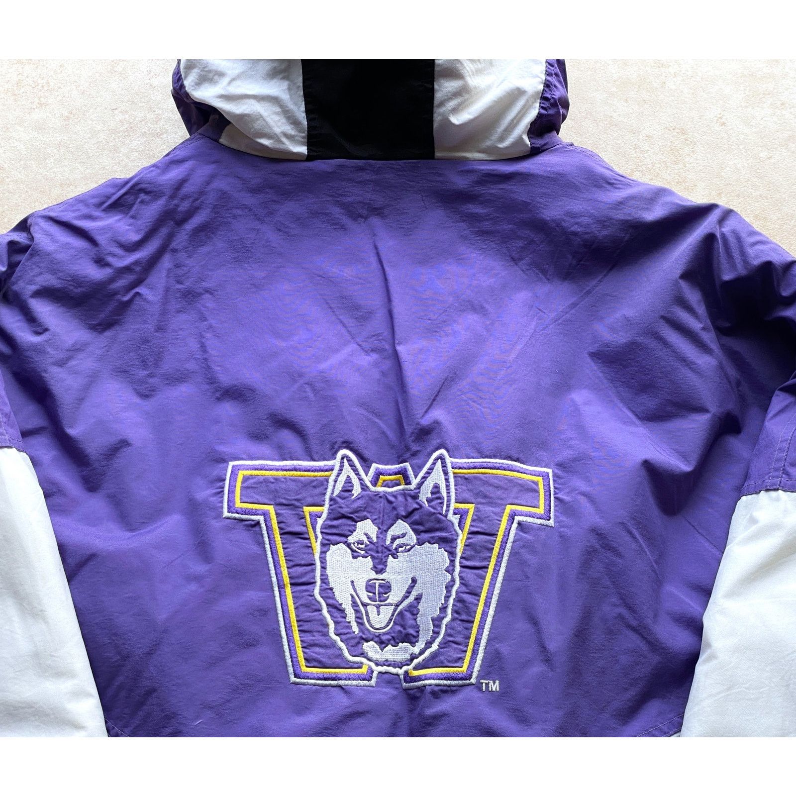 NCAA × Starter UW Huskies 90s LOGO ATHLETIC puffer XL Washington NCAA vtg Size US XL / EU 56 / 4 - 4 Thumbnail