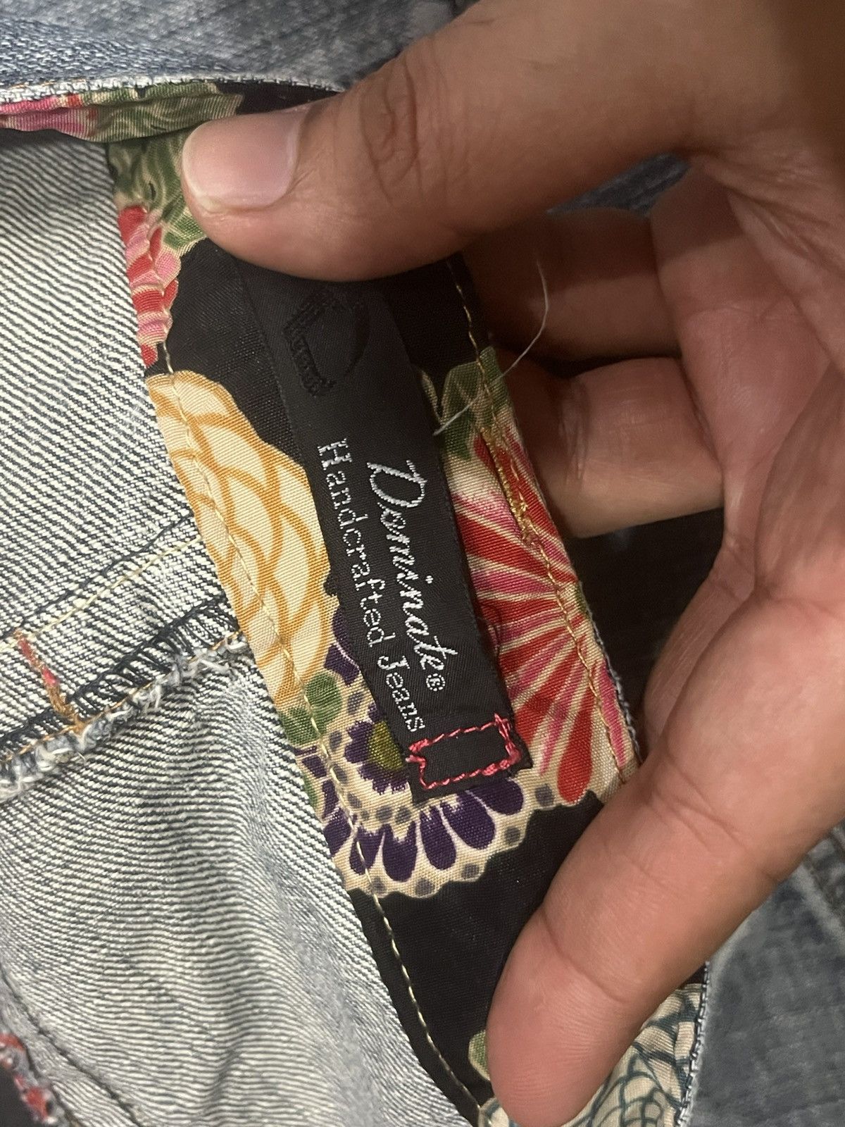 Kapital Vintage Japanese Brand Dominate Floral Sukajan Blue Jeans Size US 32 / EU 48 - 16 Thumbnail