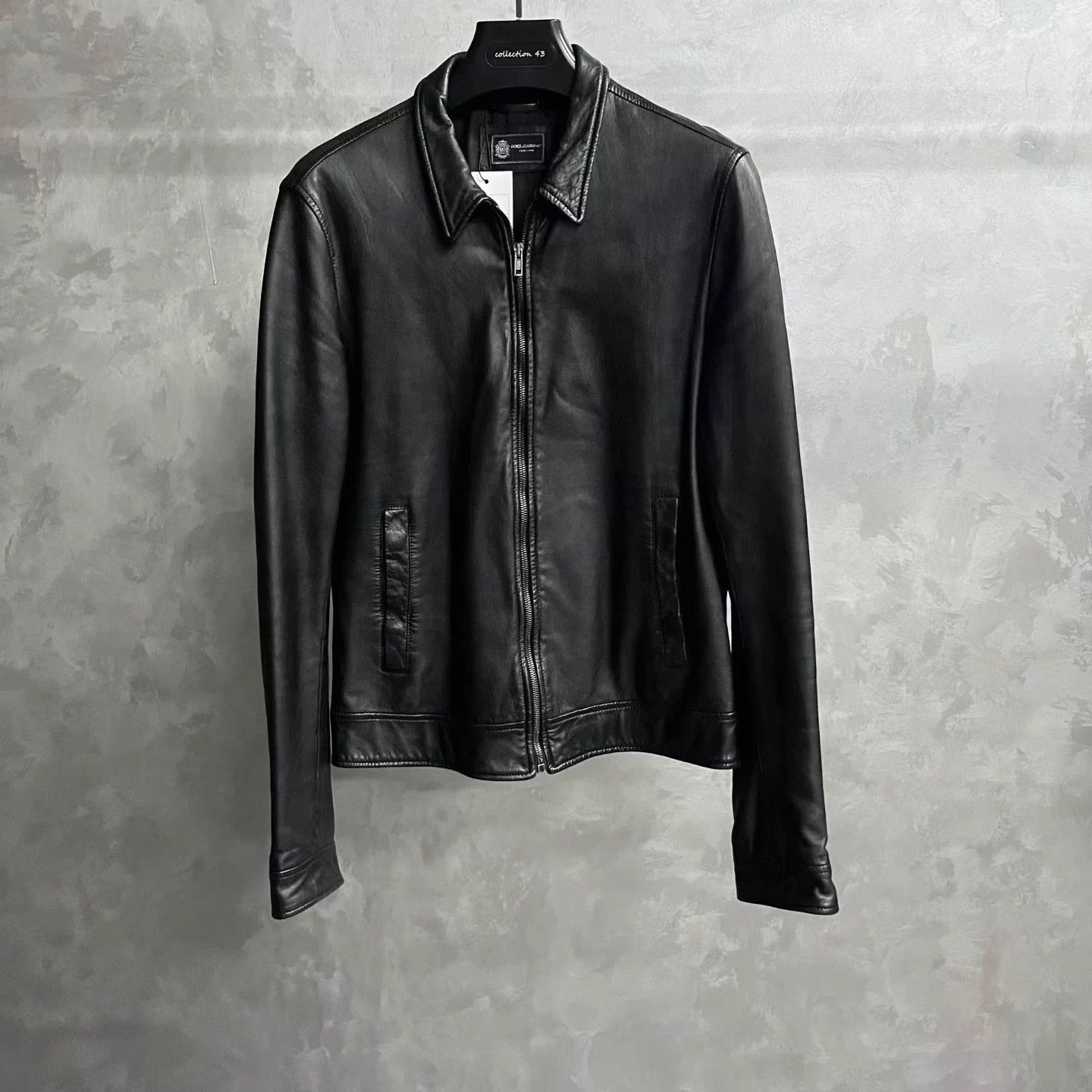Dolce & Gabbana Dolce & Gabbana Black Lapel Longsleeve Leather Jacket Size US M / EU 48-50 / 2 - 1 Thumbnail
