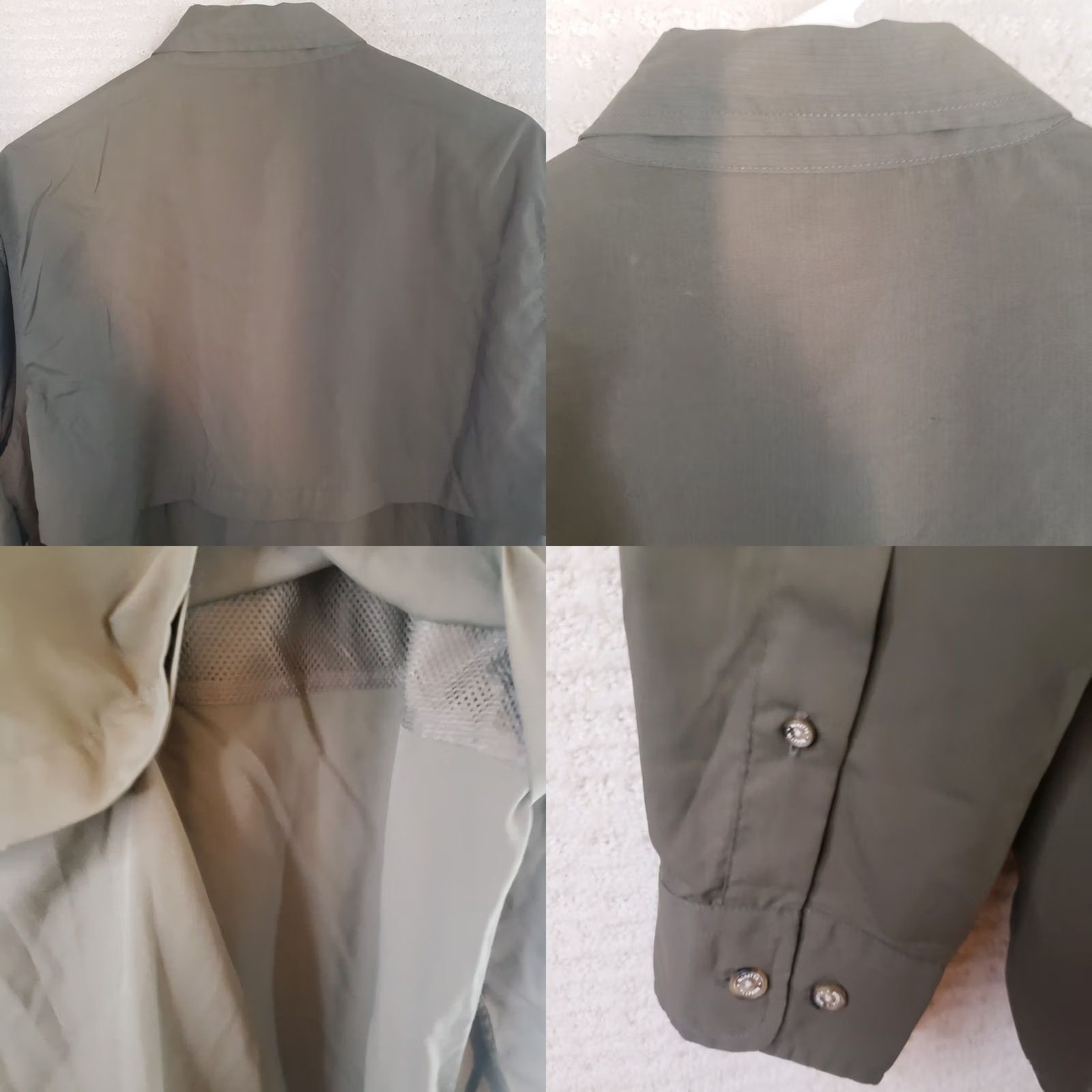 Vintage Beretta Mens Medium Long Sleeve Greenish Brown Polyester Button Up Shirt Size US M / EU 48-50 / 2 - 10 Thumbnail