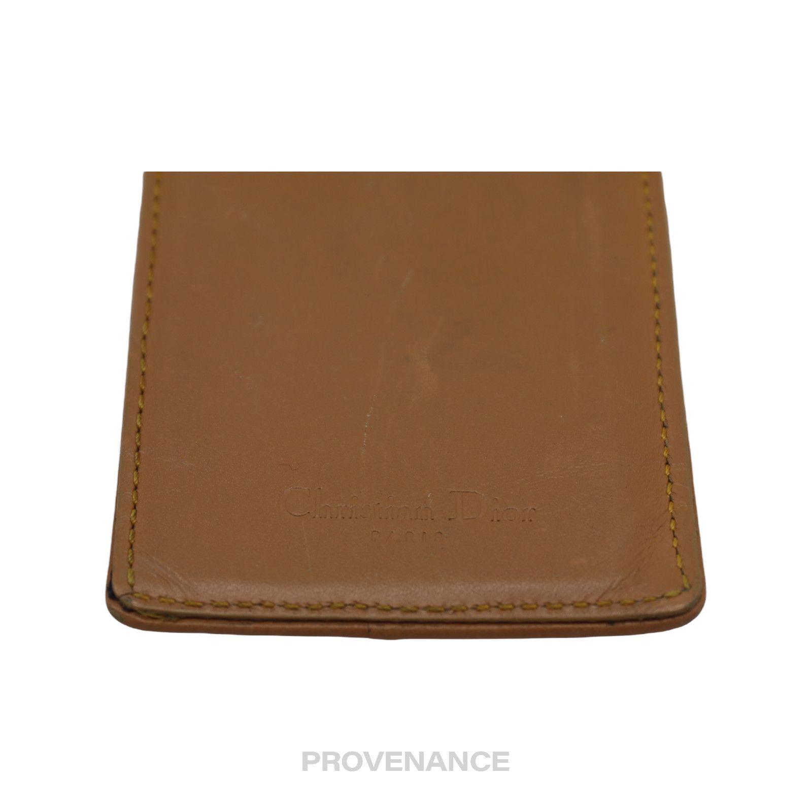 Dior 🔴 Dior Denim Card Holder Wallet - Tan Size ONE SIZE - 5 Thumbnail