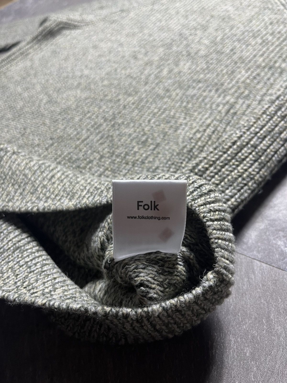 Folk Folk Heavy Knitted Wool Jumper Sweater in Mad Green Size 5 Size US L / EU 52-54 / 3 - 8 Thumbnail