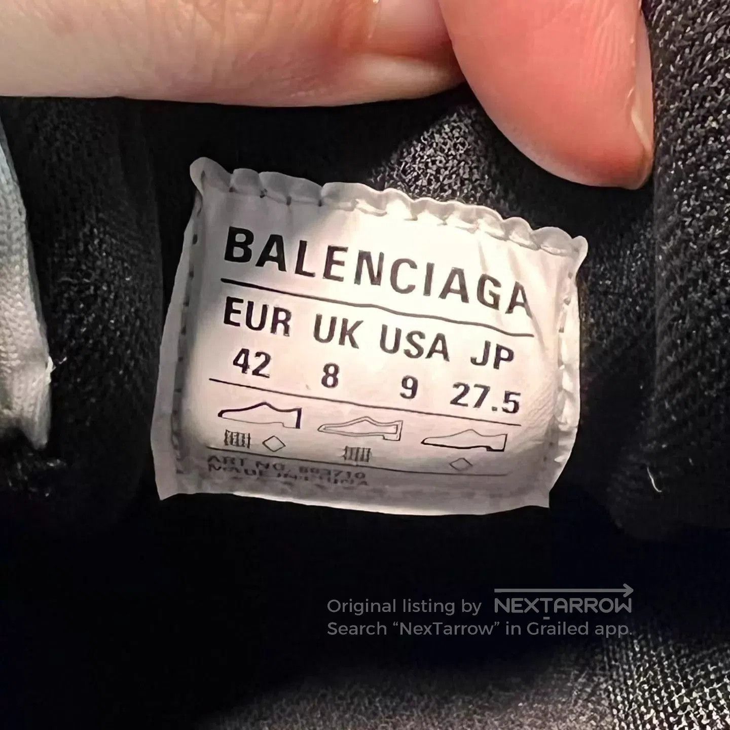 Balenciaga Blue Low-Top Lace-Up Thick Sole Sneakers Size 9. Size US 9 / EU 42 - 8 Thumbnail
