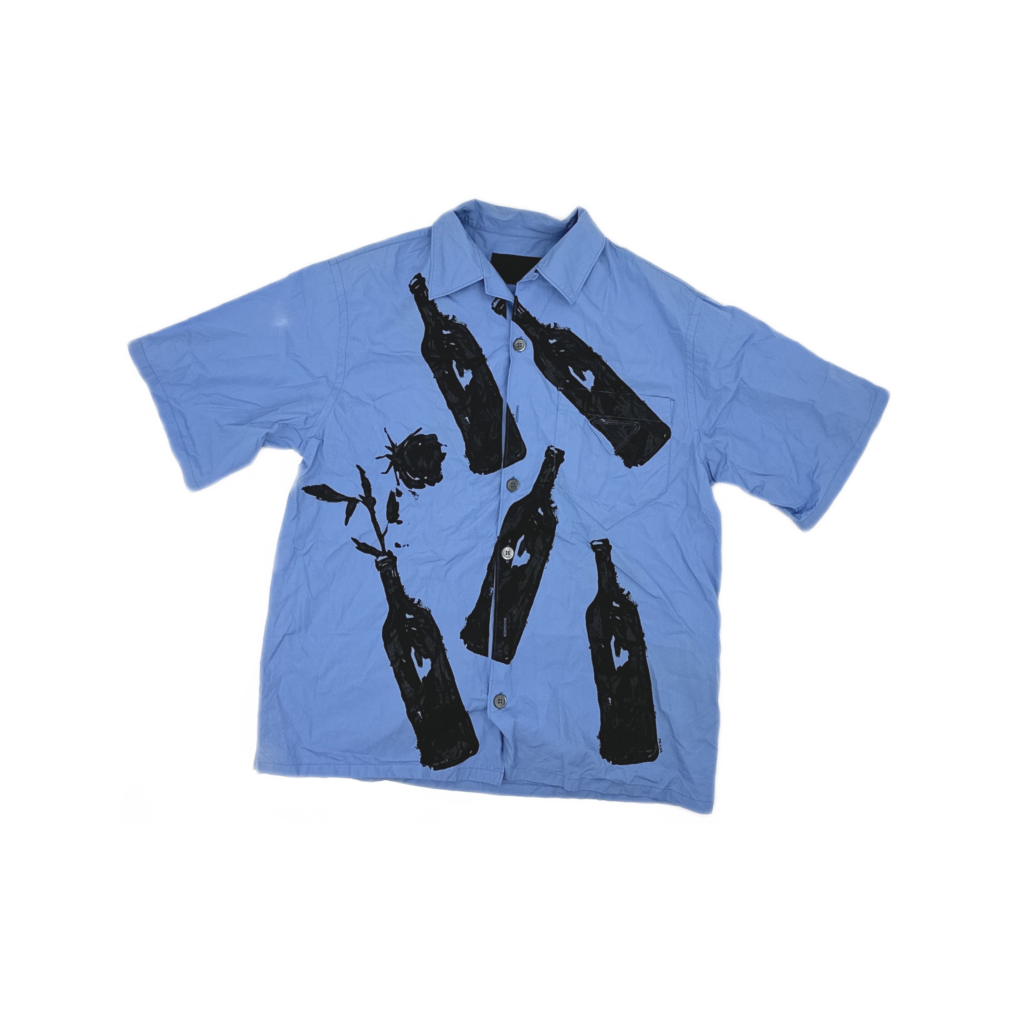 Prada Prada Bottle Print Shirt Size S Size US S / EU 44-46 / 1 - 1 Thumbnail