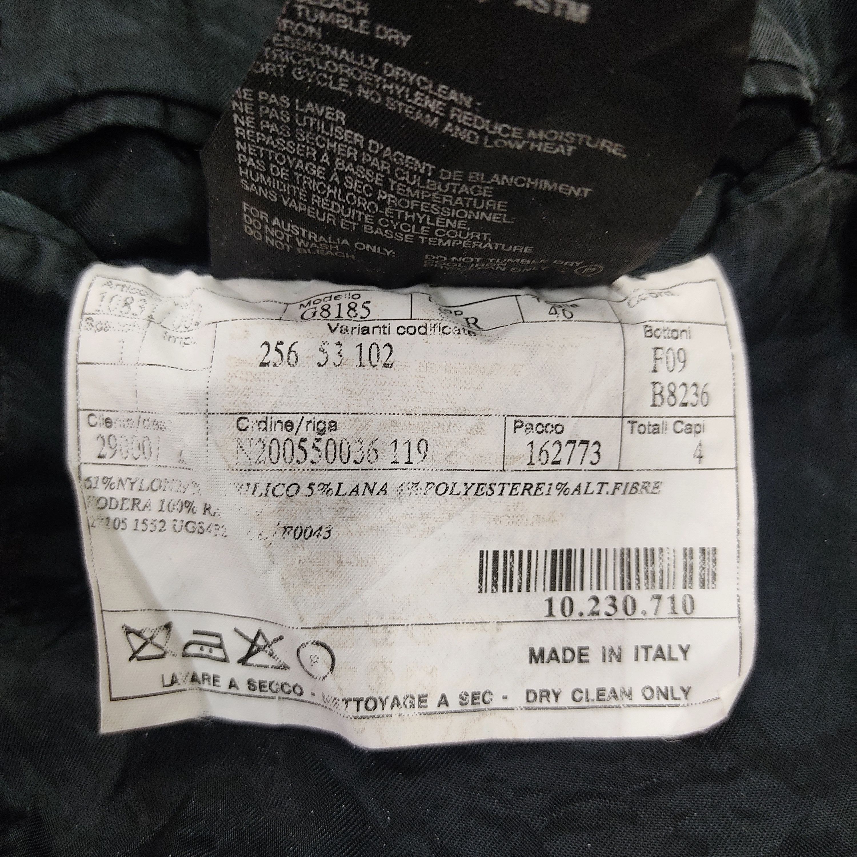 Prada Prada Nylon Wool Blend Single Breasted Blazer Jacket Size 46R - 11 Thumbnail