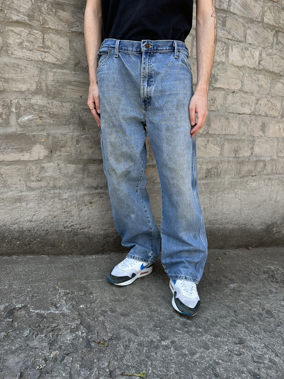 Dickies × Vintage Vintage 00s Dickies Carpenter Work Faded Jeans Pants Size US 38 / EU 54 - 3 Thumbnail